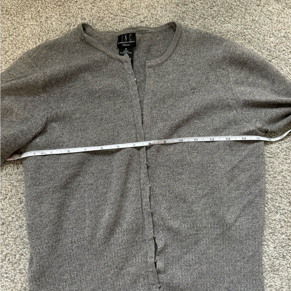 Inc International Concepts Gray Cardigan Sweater … - image 5